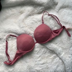 VS PINK Wear Everywhere Dusty Pink Push Up Bra